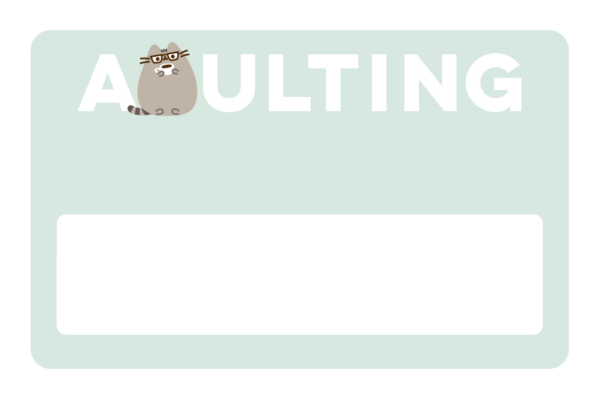 Adulting Pusheen - Card Covers - Pusheen - CUCU Covers