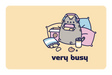 Very Busy - Card Covers - Pusheen - CUCU Covers