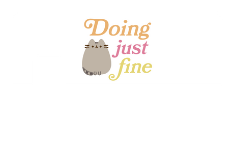 Doing Just Fine - Card Covers - Pusheen - CUCU Covers