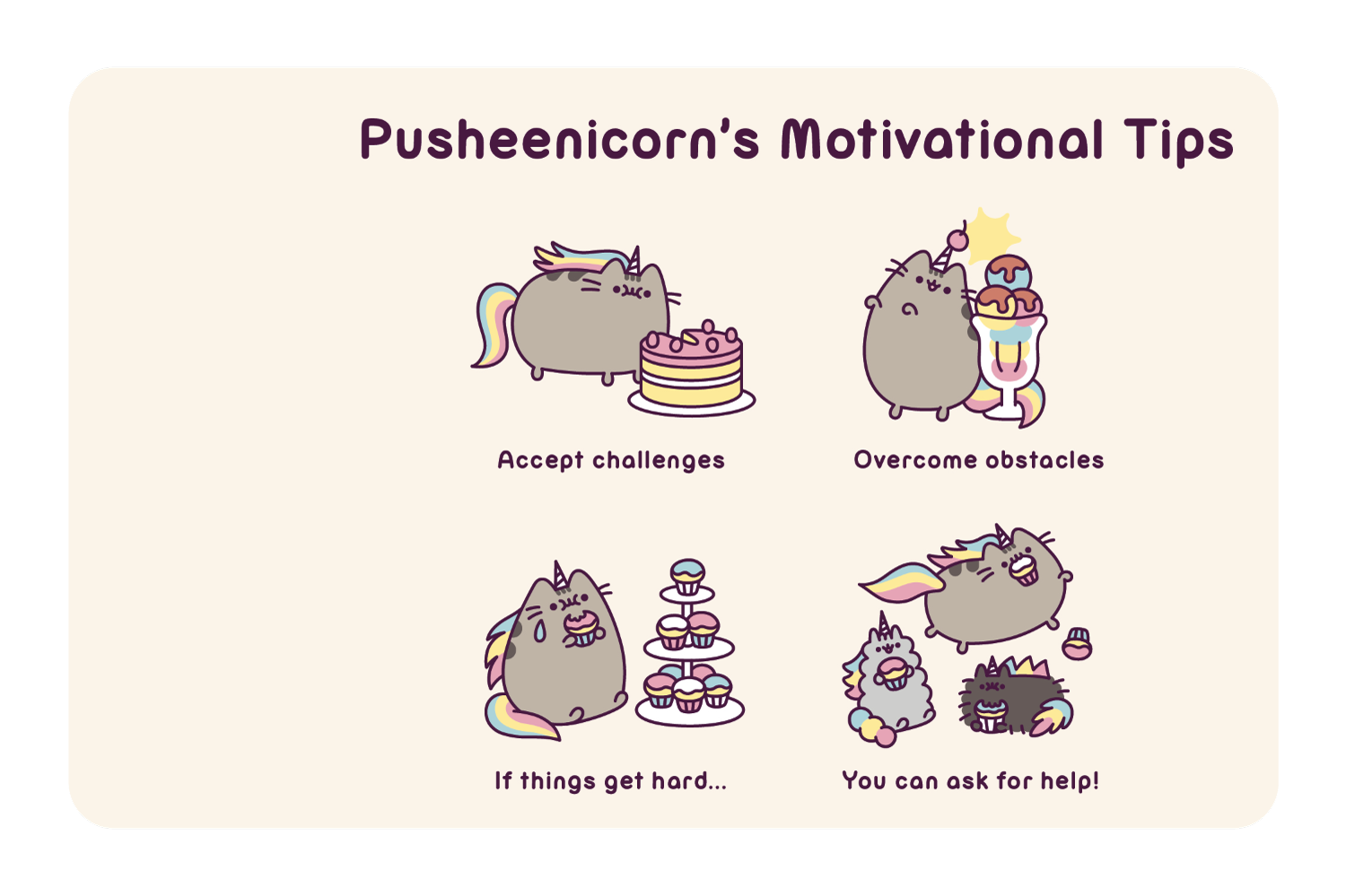 Pusheenicorn's Motivational Tips