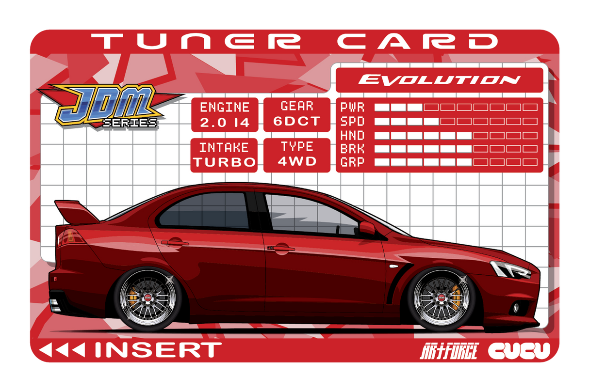 Evo X Tuner Card - Card Covers - Artforce - CUCU Covers