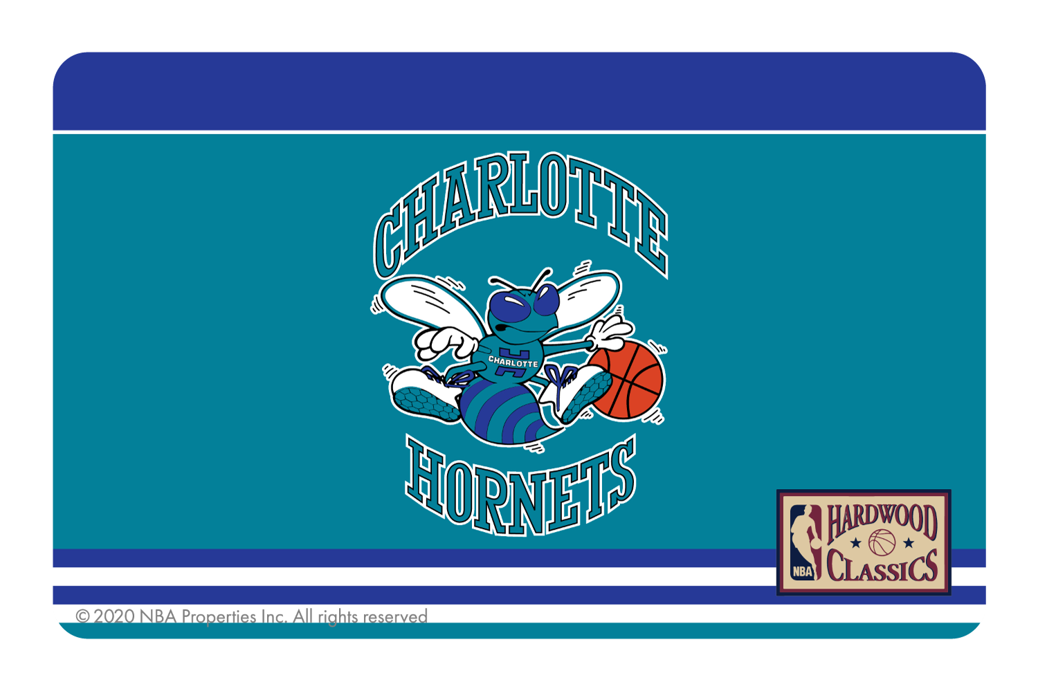 Charlotte Hornets: Away Warmups Hardwood Classics