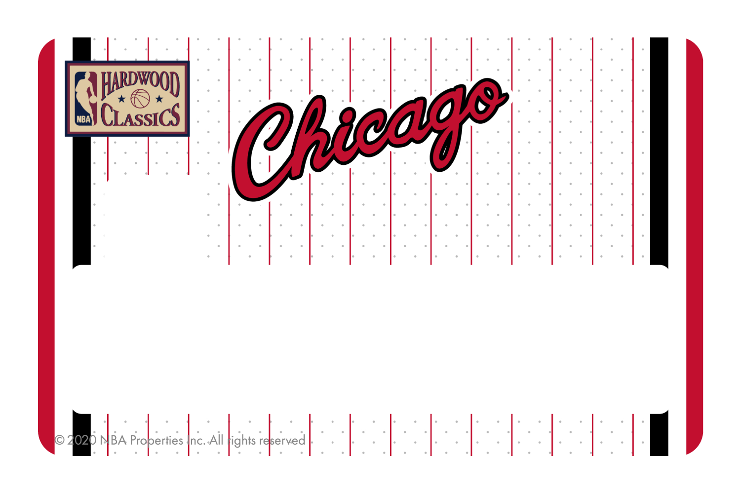 Credit Debit Card Skins | Cucu Covers - Customize Any Bank Card - Chicago Bulls: Retro Courtside Hardwood Classics Half Cover / Small Chip