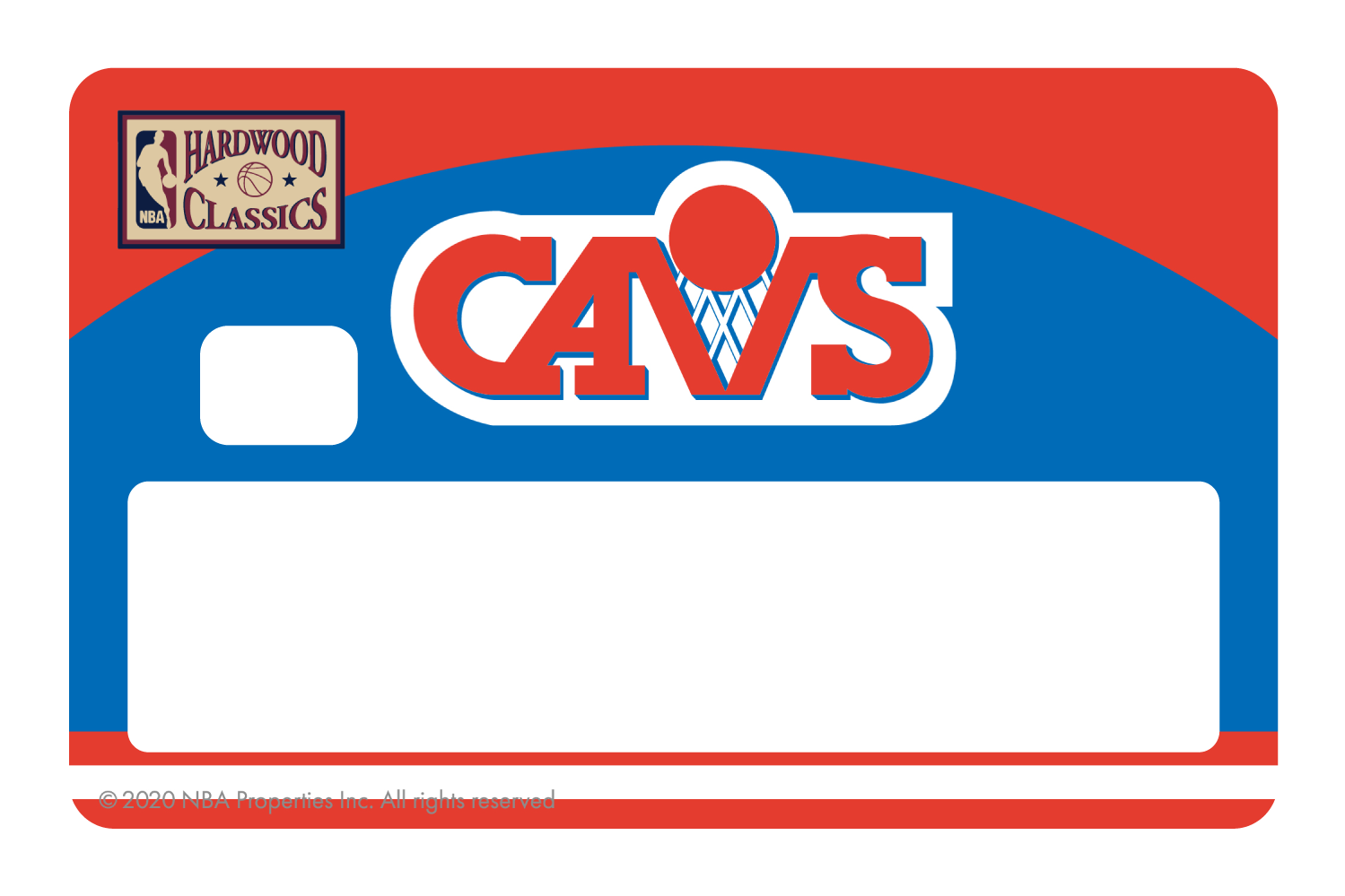 Credit Debit Card Skins | Cucu Covers - Customize Any Bank Card - Cleveland Cavaliers: Retro Courtside Hardwood Classics, Full Cover w/ Window / Large