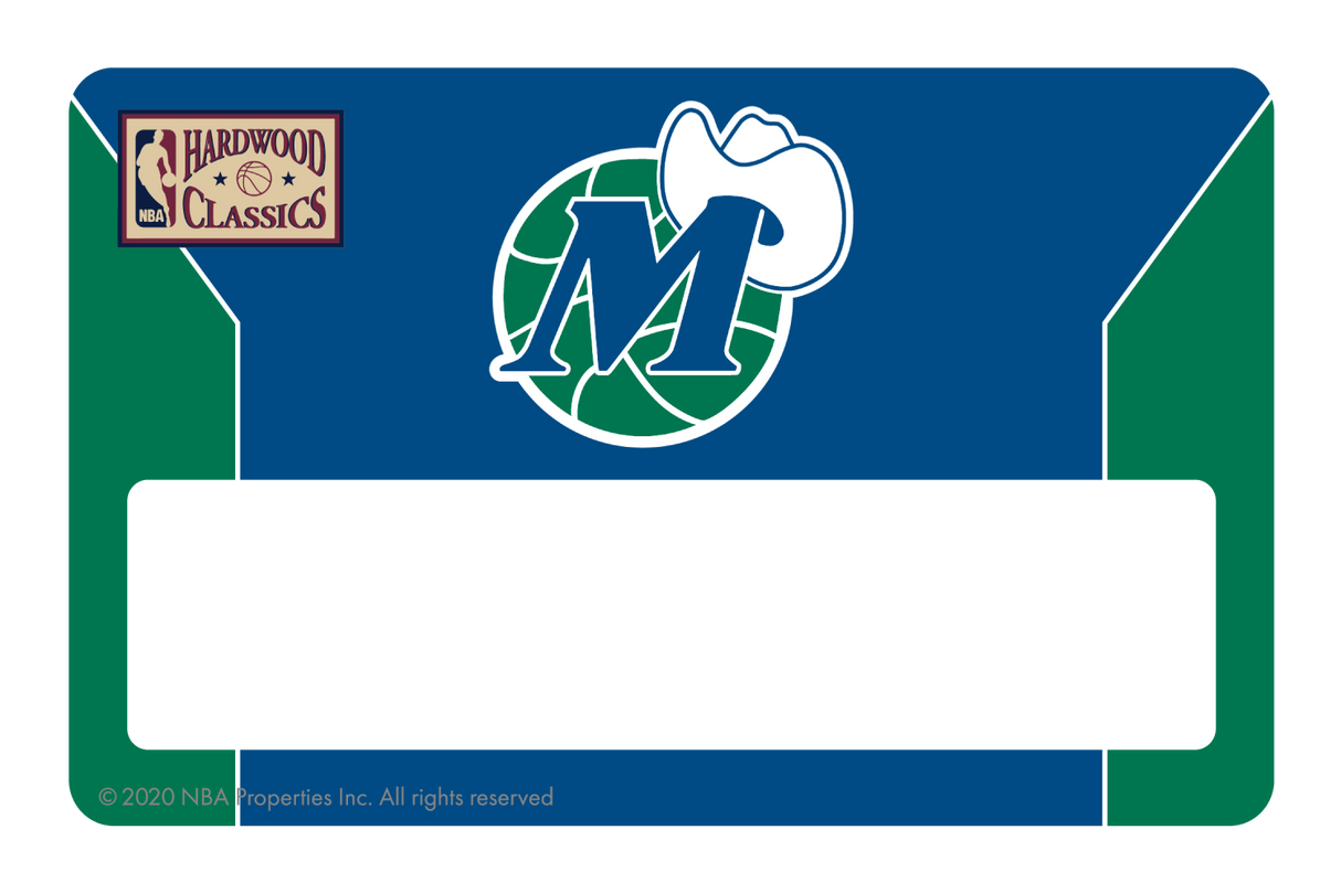 Dallas Mavericks: Away Warmups Hardwood Classics - Card Covers - NBALAB - CUCU Covers