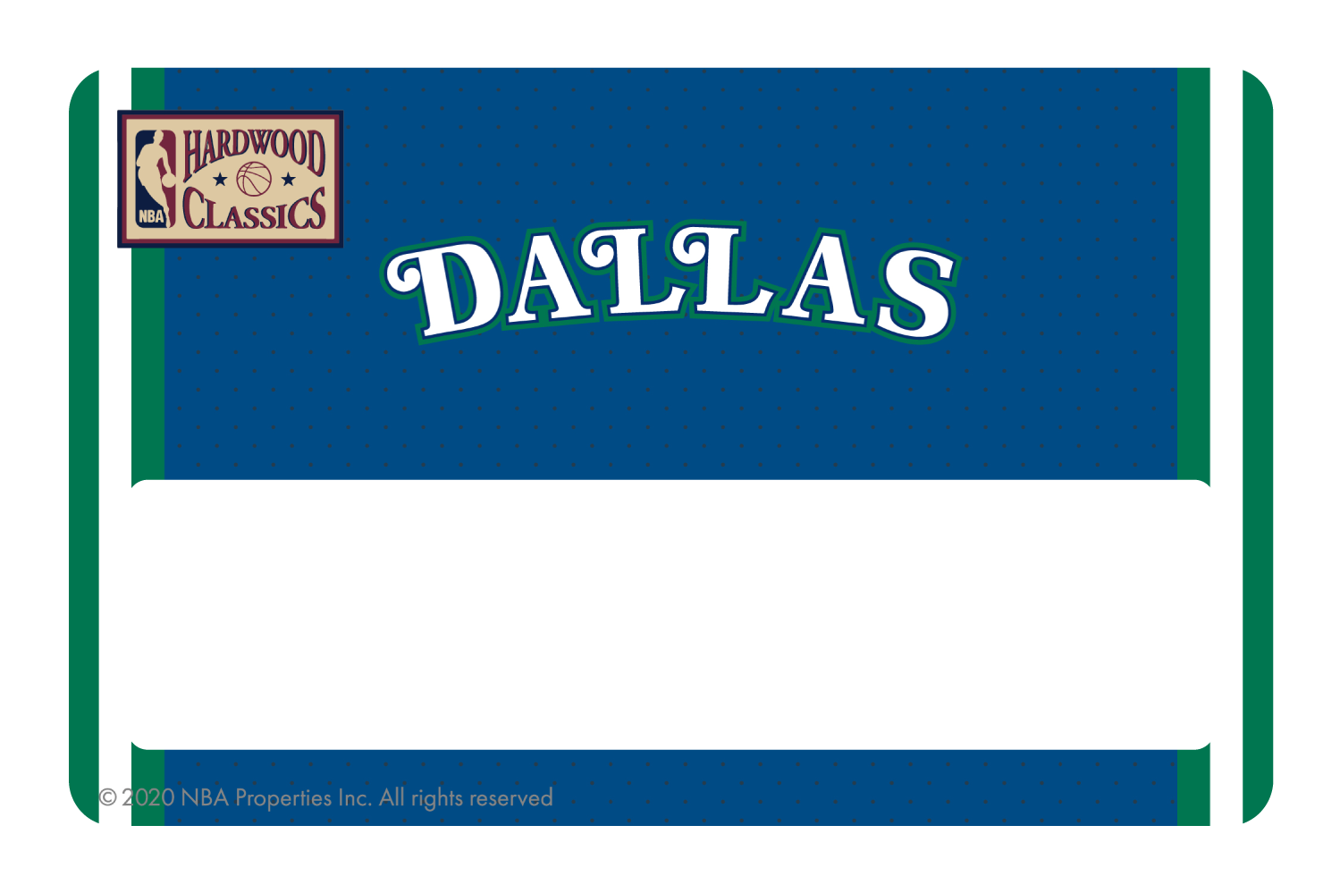 Dallas Mavericks: Away Hardwood Classics