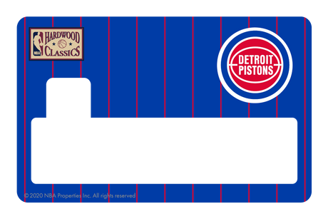 Detroit Pistons: Away Warmups Hardwood Classics - Card Covers - NBALAB - CUCU Covers