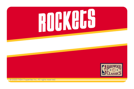 Houston Rockets: Away Warmups Hardwood Classics - Card Covers - NBALAB - CUCU Covers