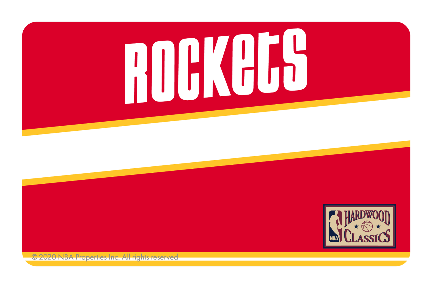 Houston Rockets: Away Warmups Hardwood Classics