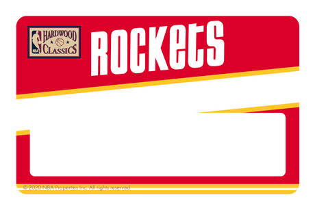 Houston Rockets: Away Warmups Hardwood Classics - Card Covers - NBALAB - CUCU Covers