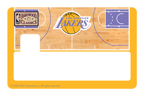 Los Angeles Lakers: Retro Courtside Hardwood Classics - Card Covers - NBALAB - CUCU Covers