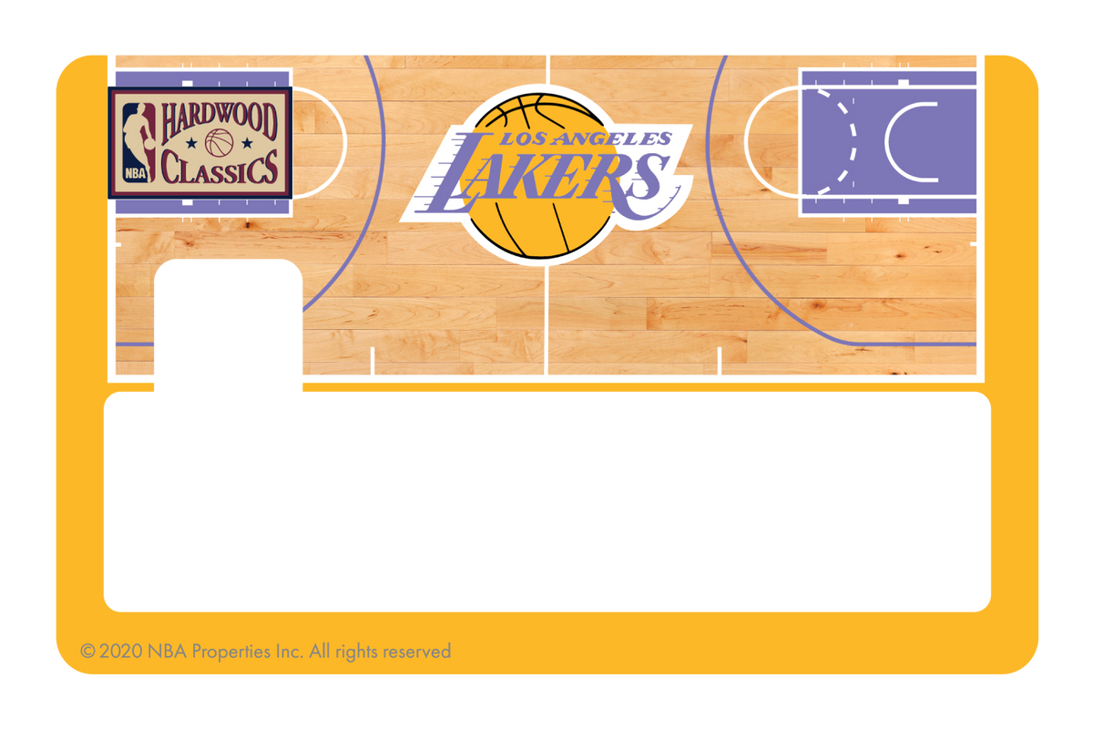 Los Angeles Lakers: Retro Courtside Hardwood Classics - Card Covers - NBALAB - CUCU Covers