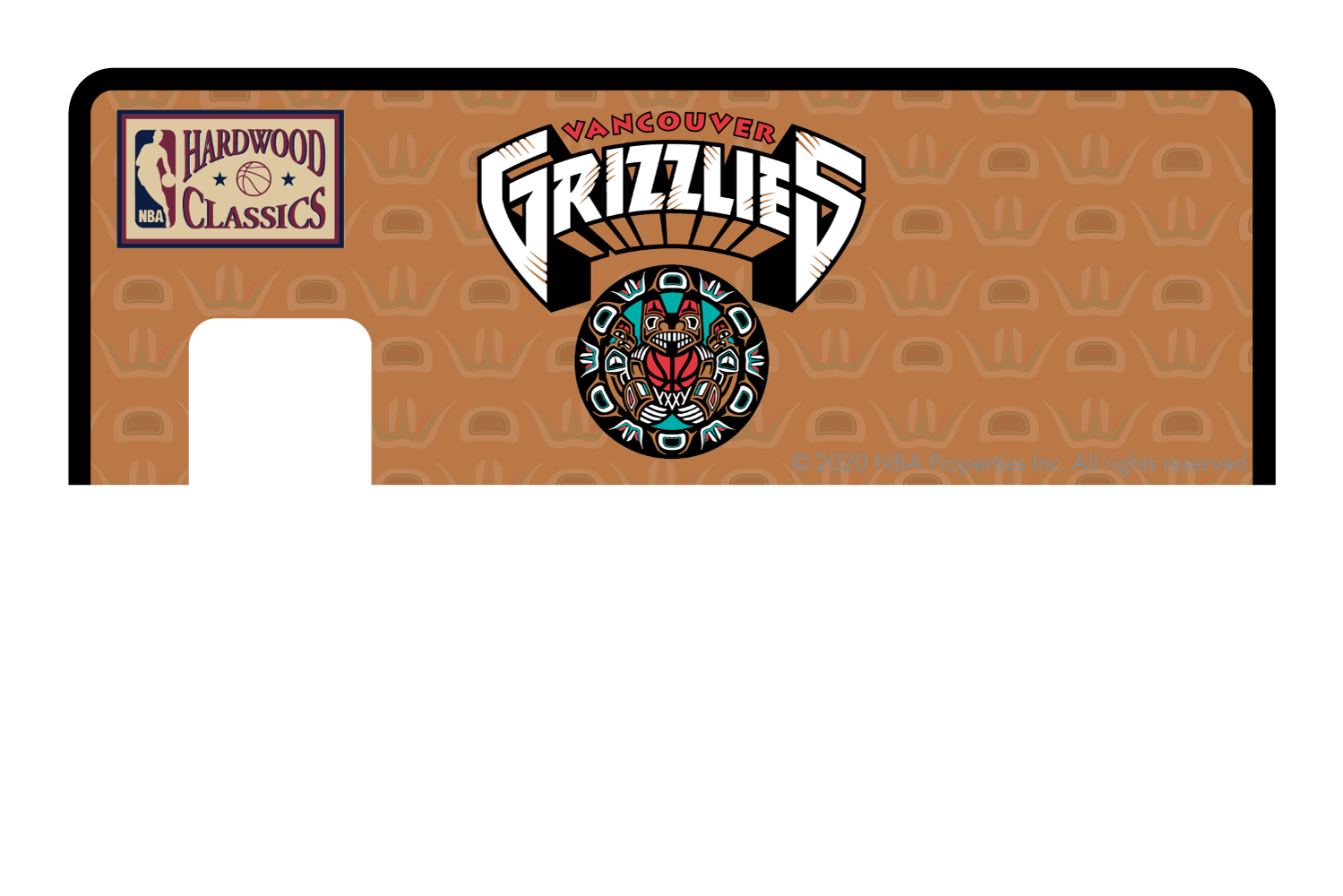 Credit Debit Card Skins | Cucu Covers - Customize Any Bank Card - Memphis Grizzlies: Throwback Hardwood Classics Full Cover / Large Chip
