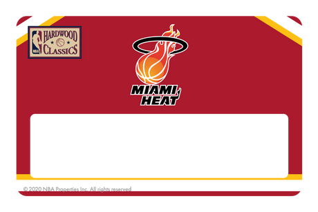 Miami Heat: Home Warmups Hardwood Classics - Card Covers - NBALAB - CUCU Covers