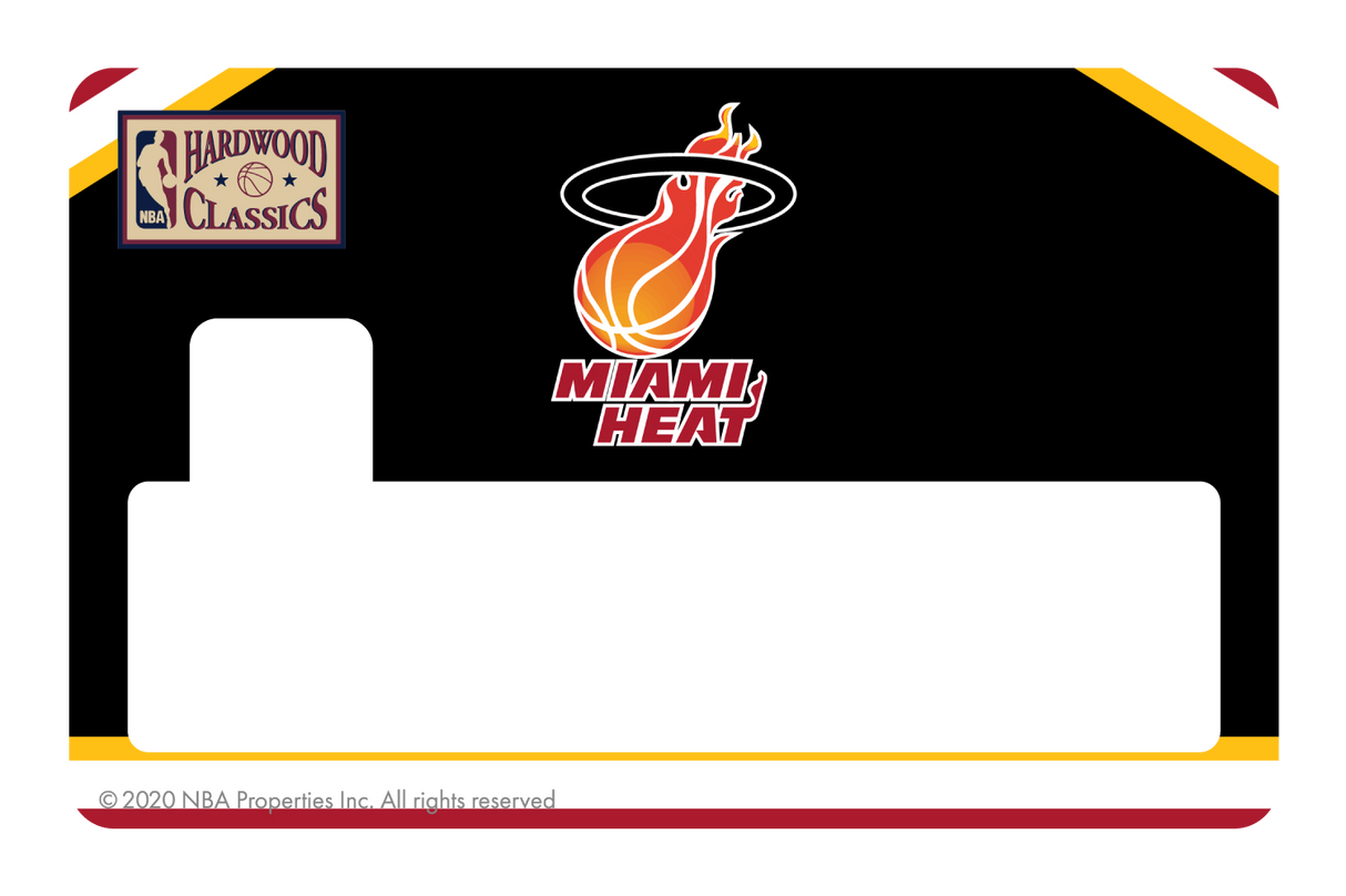 Miami Heat: Away Warmups Hardwood Classics - Card Covers - NBALAB - CUCU Covers