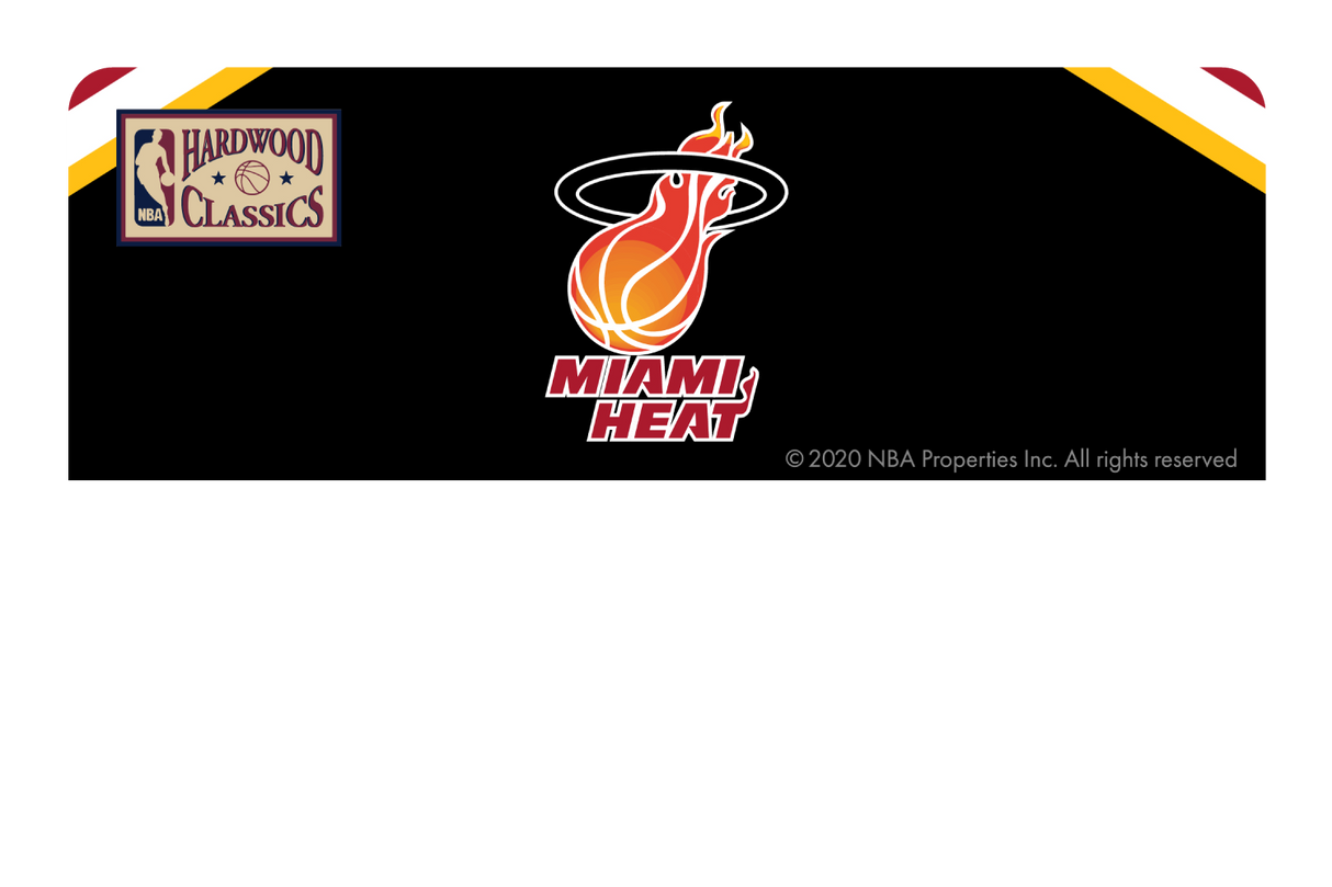 Miami Heat: Away Warmups Hardwood Classics - Card Covers - NBALAB - CUCU Covers