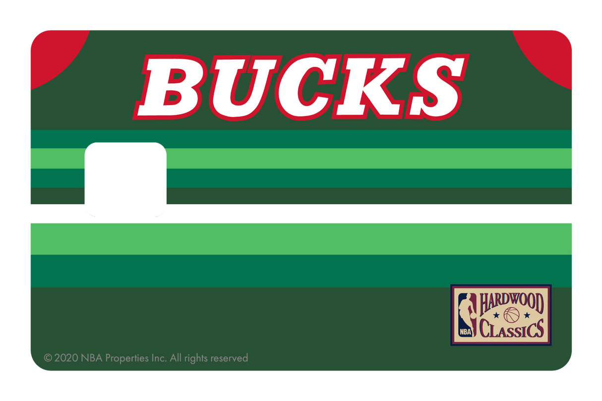 Milwaukee Bucks: Away Warmups Hardwood Classics - Card Covers - NBALAB - CUCU Covers