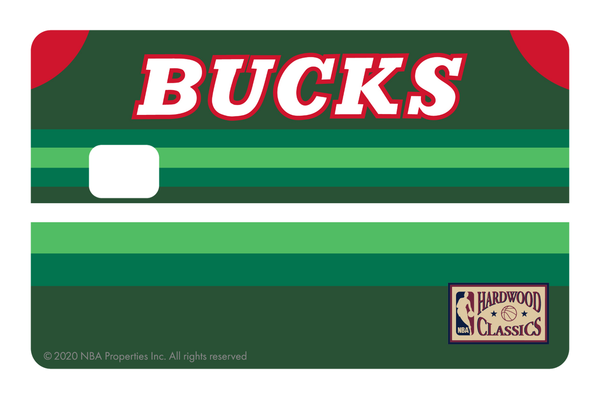 Milwaukee Bucks: Away Warmups Hardwood Classics - Card Covers - NBALAB - CUCU Covers