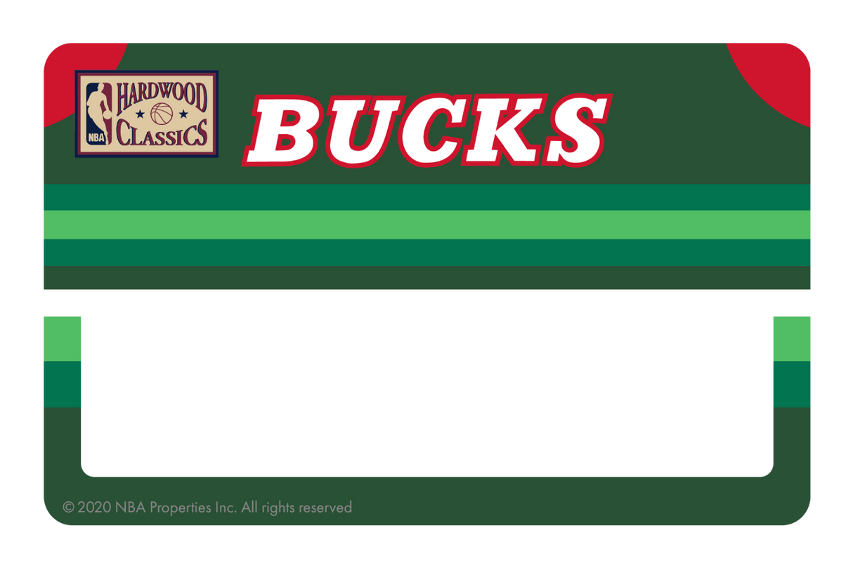 Milwaukee Bucks: Away Warmups Hardwood Classics - Card Covers - NBALAB - CUCU Covers