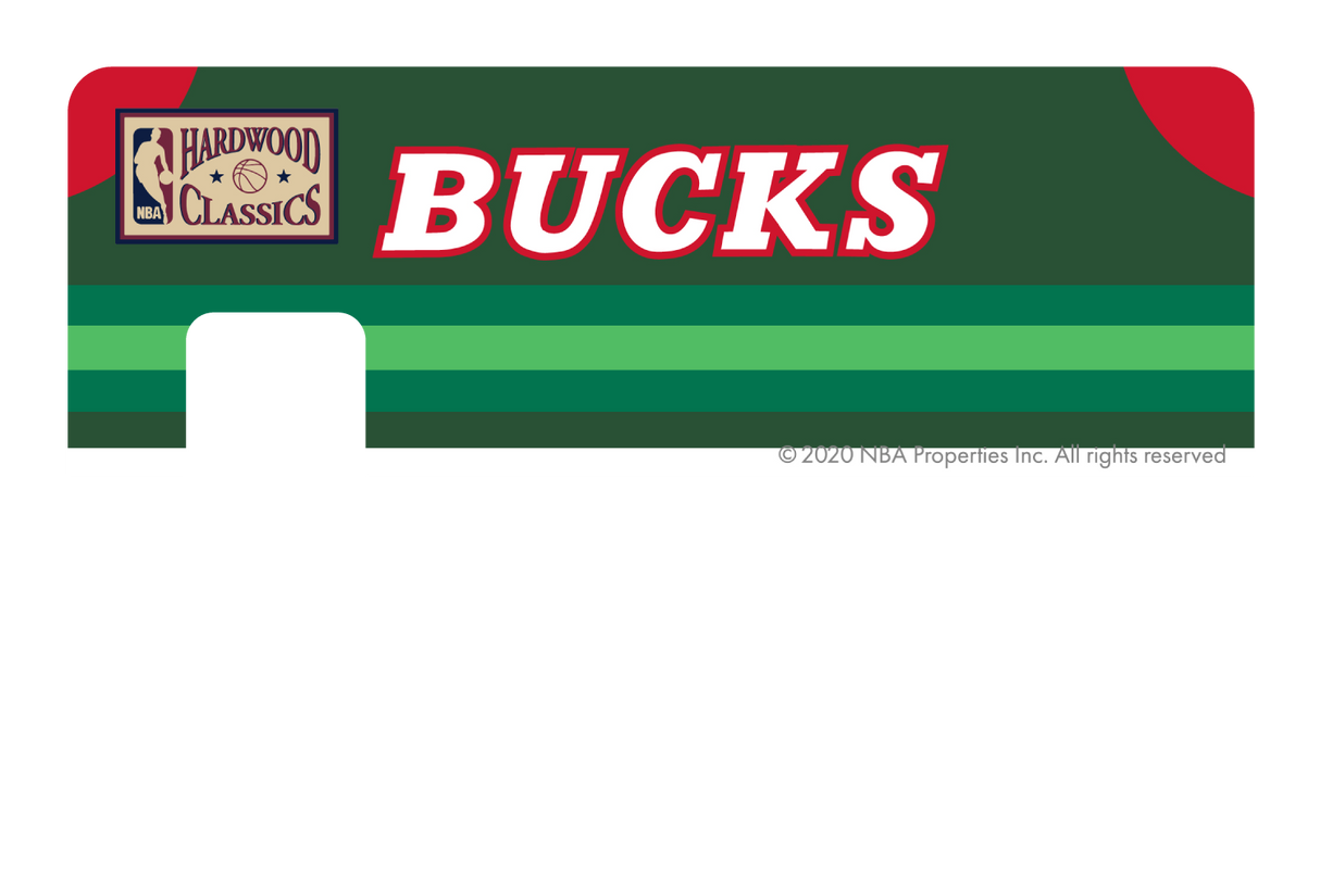 Milwaukee Bucks: Away Warmups Hardwood Classics - Card Covers - NBALAB - CUCU Covers