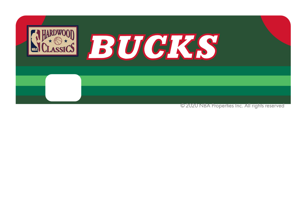 Milwaukee Bucks: Away Warmups Hardwood Classics - Card Covers - NBALAB - CUCU Covers