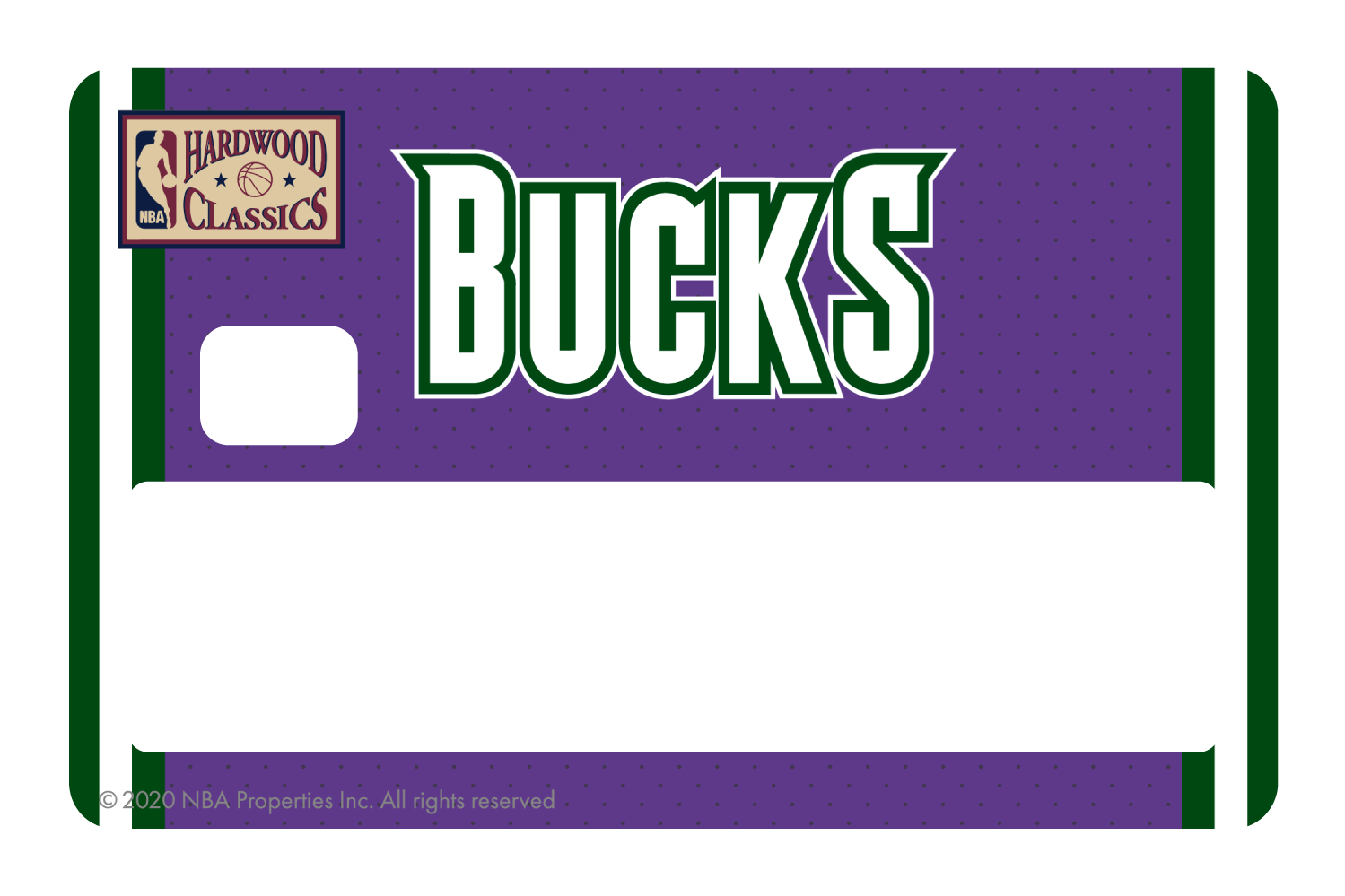 Credit Debit Card Skins | Cucu Covers - Customize Any Bank Card - Minnesota Timberwolves: Retro Courtside Hardwood Classics, Half Cover / Small Chip