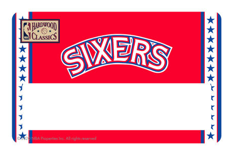 Philadelphia 76ers: Home Warmups Hardwood Classics - Card Covers - NBALAB - CUCU Covers