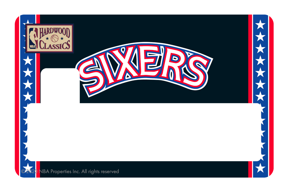 Philadelphia 76ers: Away Warmups Hardwood Classics - Card Covers - NBALAB - CUCU Covers