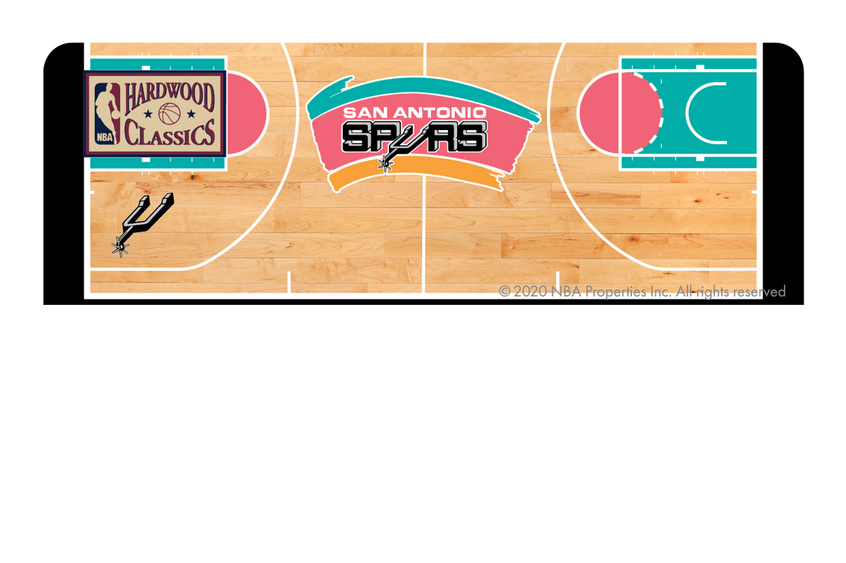 San Antonio Spurs: Retro Courtside Hardwood Classics - Card Covers - NBALAB - CUCU Covers