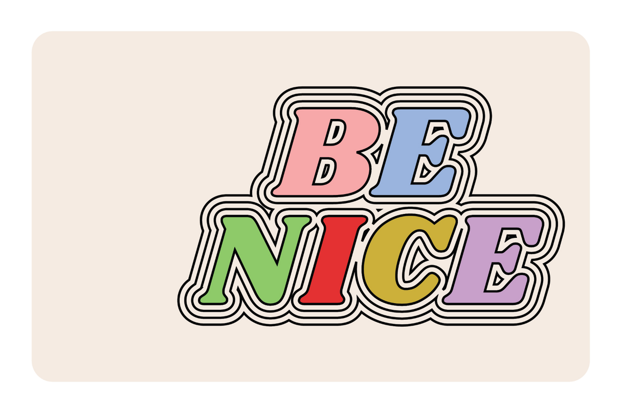 Be Nice - Card Covers - Quotes By Christie - CUCU Covers