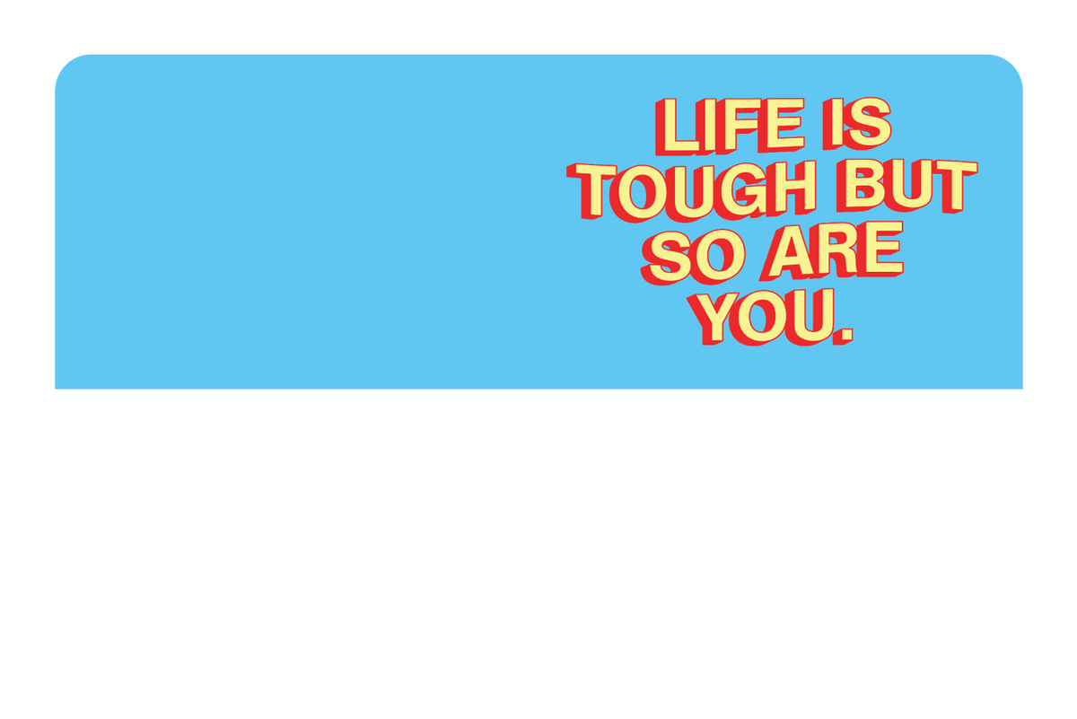 Life Is Tough - Card Covers - Quotes By Christie - CUCU Covers