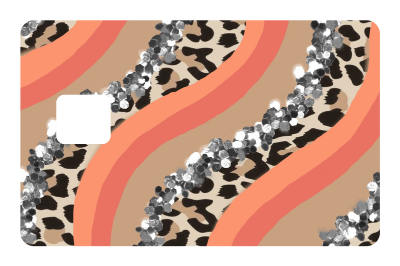Orange Cheetah Glitter