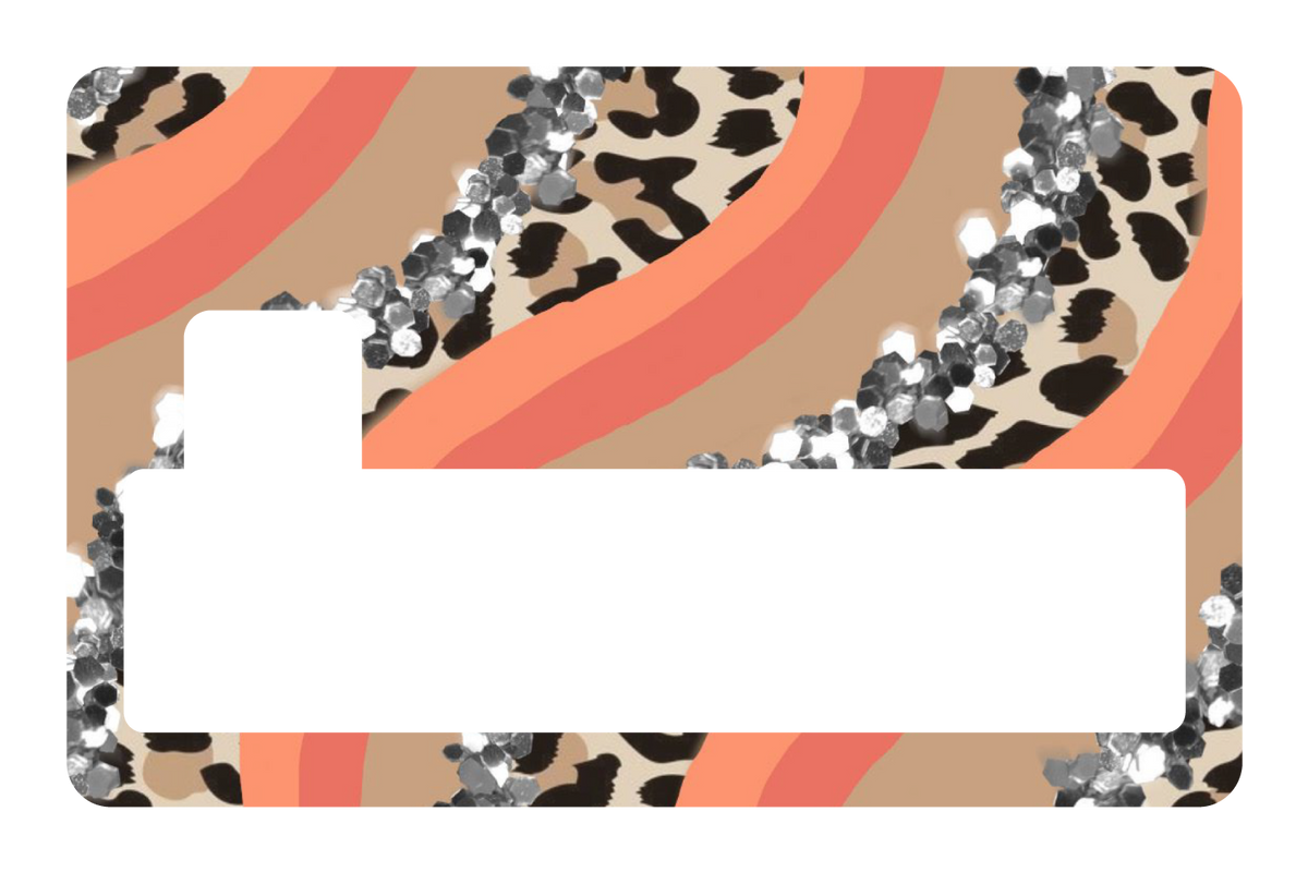 Orange Cheetah Glitter