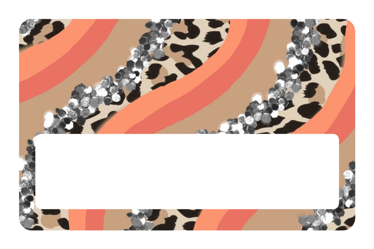 Orange Cheetah Glitter - Card Covers - Originals - CUCU Covers