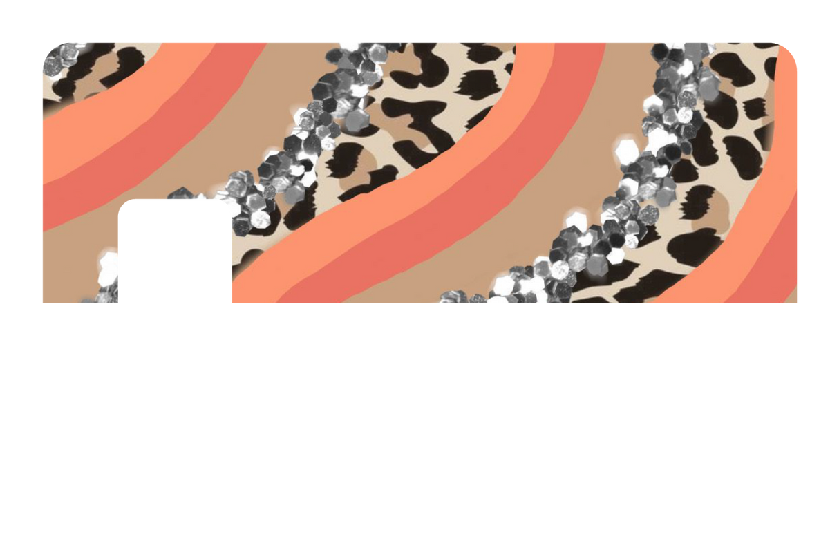 Orange Cheetah Glitter - Card Covers - Originals - CUCU Covers