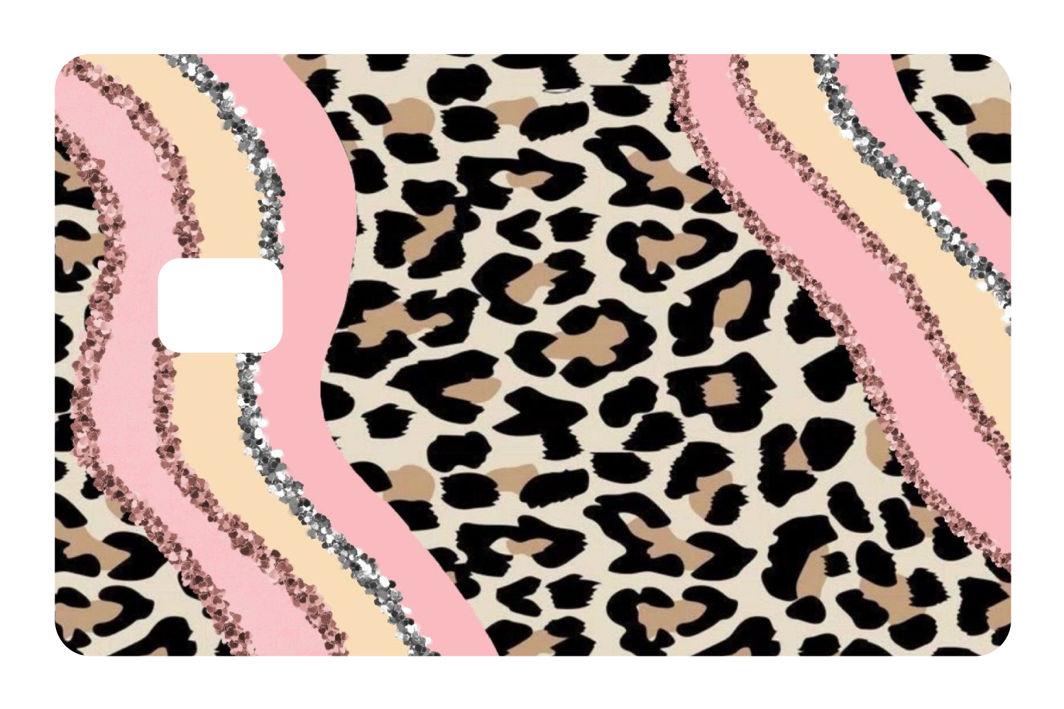 Pink Cheetah Glitter - Card Covers - Originals - CUCU Covers