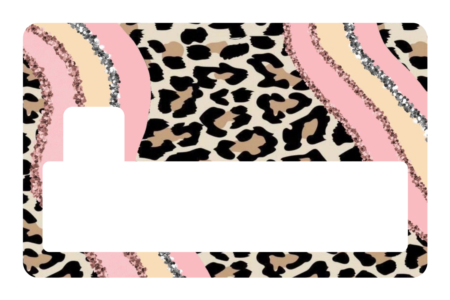 Pink Cheetah Glitter - Card Covers - Originals - CUCU Covers