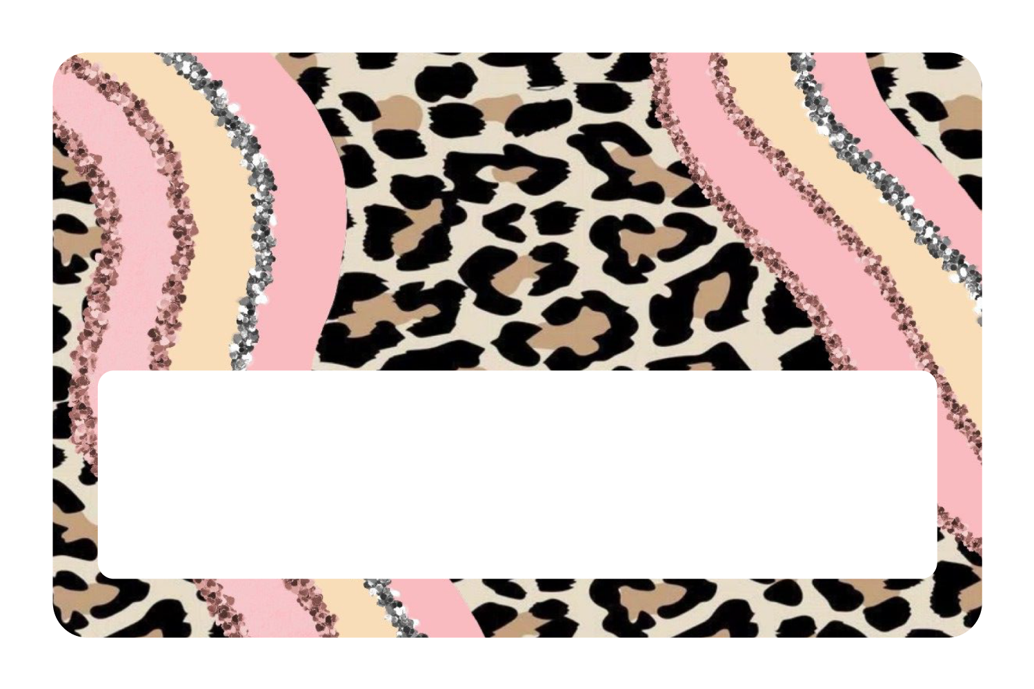 Pink Cheetah Glitter - Card Covers - Originals - CUCU Covers