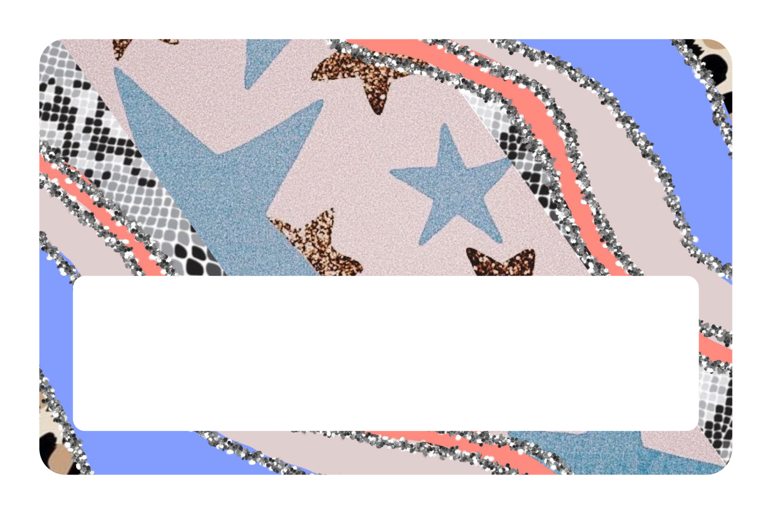 Purple Star Glitter - Card Covers - Originals - CUCU Covers