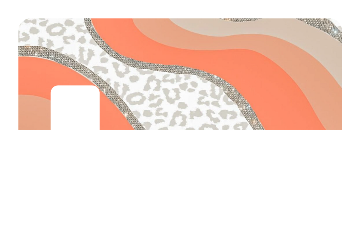 White Cheetah Glitter - Card Covers - Originals - CUCU Covers
