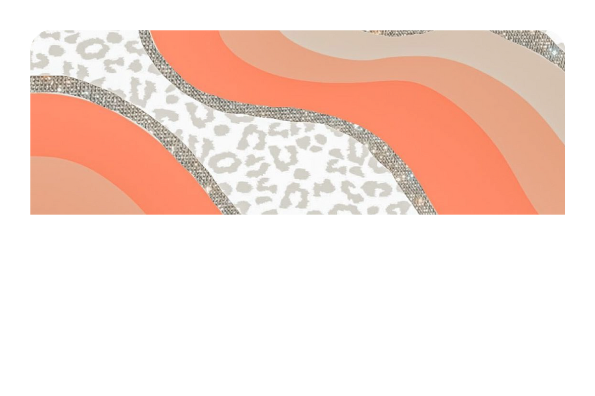 White Cheetah Glitter - Card Covers - Originals - CUCU Covers
