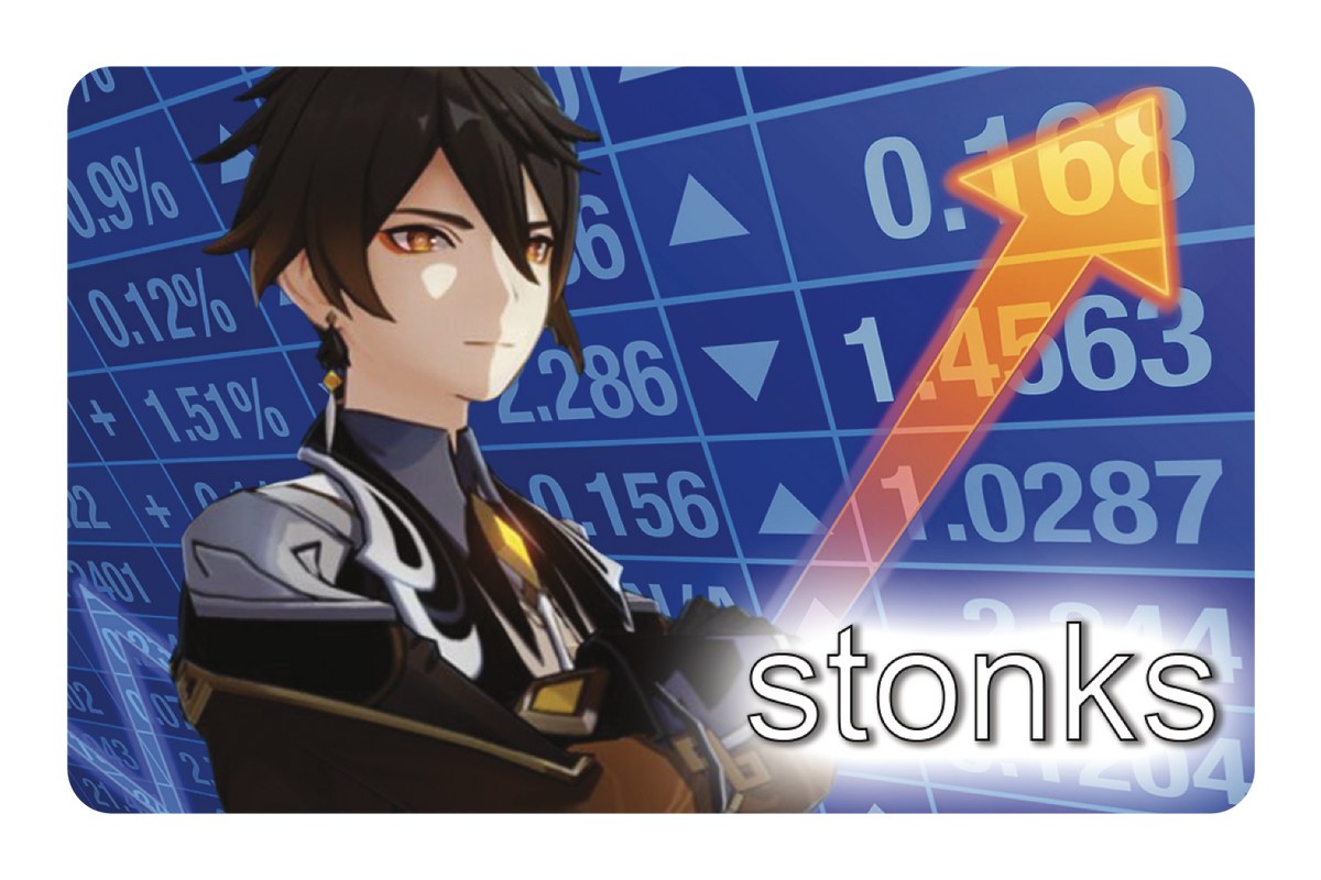 Zhongli Stonks - Card Covers - Originals - CUCU Covers