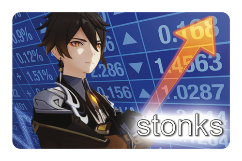 Zhongli Stonks - Card Covers - Originals - CUCU Covers