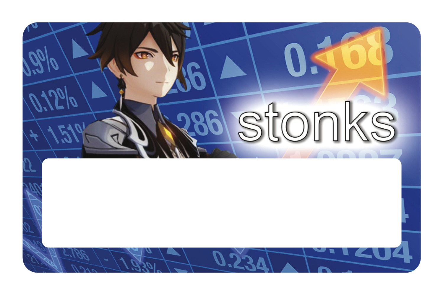 Zhongli Stonks - Card Covers - Originals - CUCU Covers
