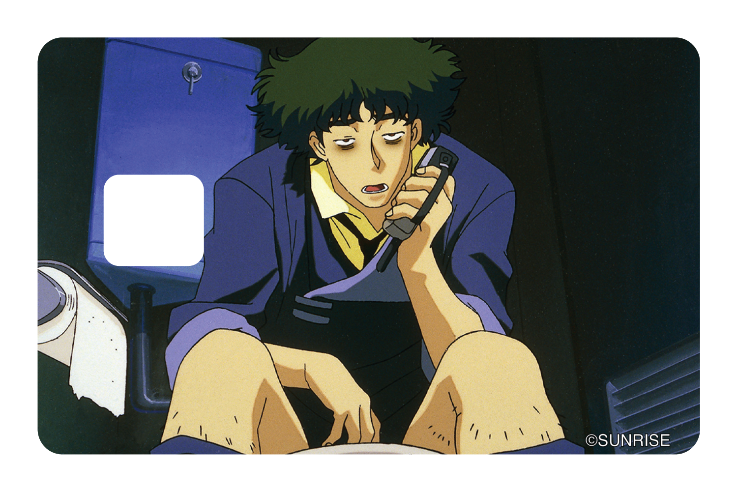 Spike on the toilet - Card Covers - Cowboy Bebop - CUCU Covers