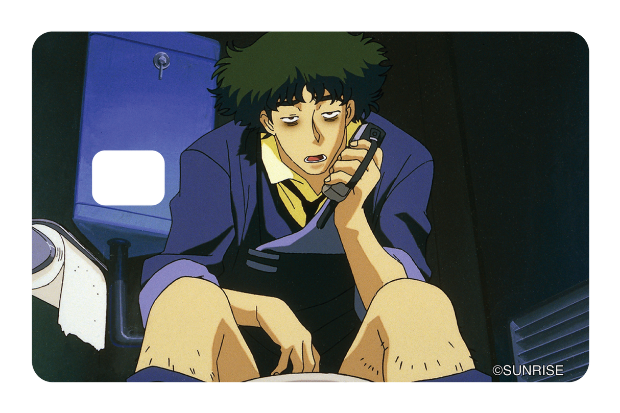 Spike on the toilet - Card Covers - Cowboy Bebop - CUCU Covers