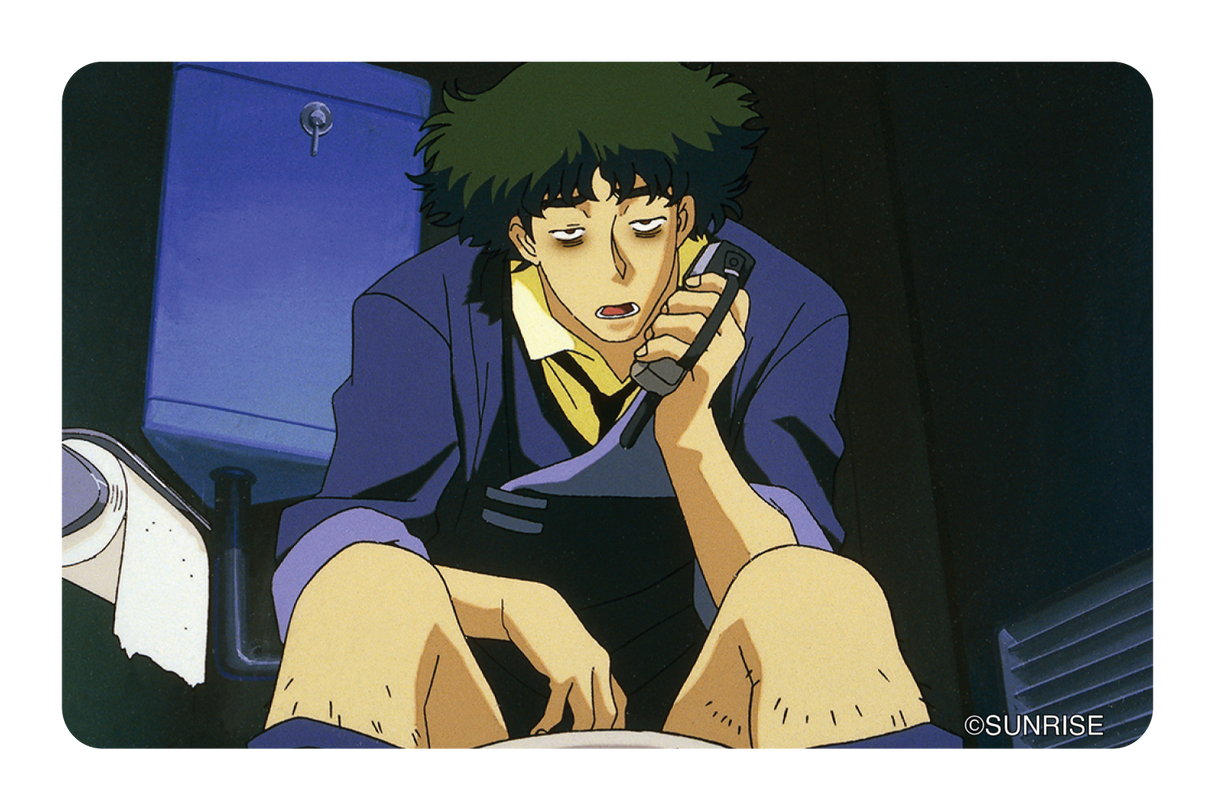 Spike on the toilet - Card Covers - Cowboy Bebop - CUCU Covers