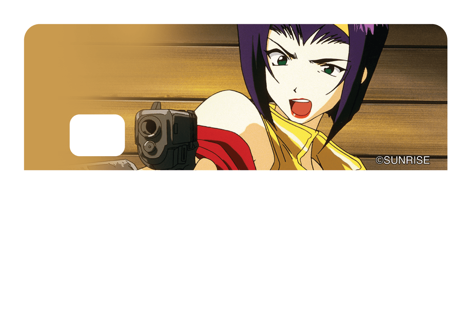 Faye with a gun