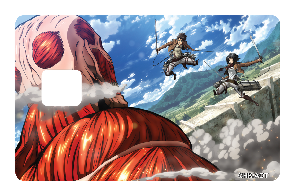 Scouts vs Clossal Titan - Card Covers - Attack on Titan - CUCU Covers