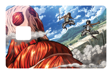 Scouts vs Clossal Titan - Card Covers - Attack on Titan - CUCU Covers